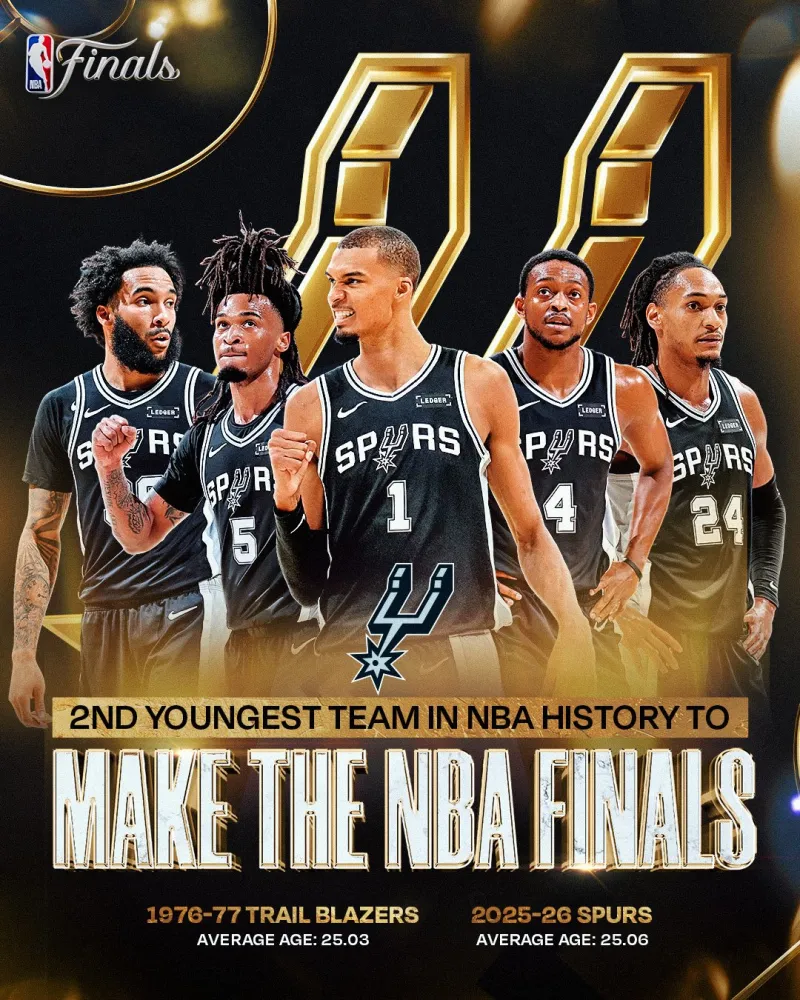 搜狐体育首页-NBA官方：马刺成历史第二年轻总决赛球队，向第六冠发起冲击